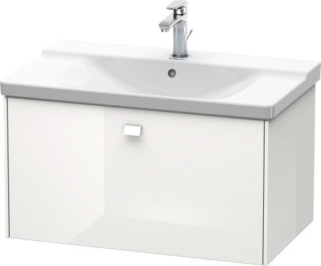 BR402104949 Тумбочка подвесная Brioso #BR4021 820 x 479 мм Графит матовый, декор Duravit - Вид №2