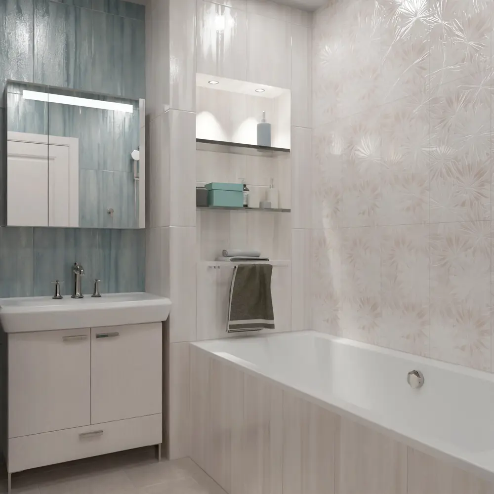 Керамическая плитка Нефрит-Керамика Довиль 30×60 см бежевая с принтом 89232616 STLM-0945419 - Вид №6