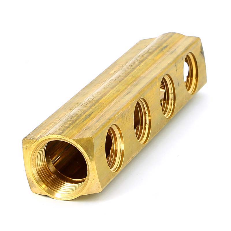 Коллектор ВВ 3/4" магистральный TIEMME 4 выхода 1/2"В 36мм 1970027 - Вид №5