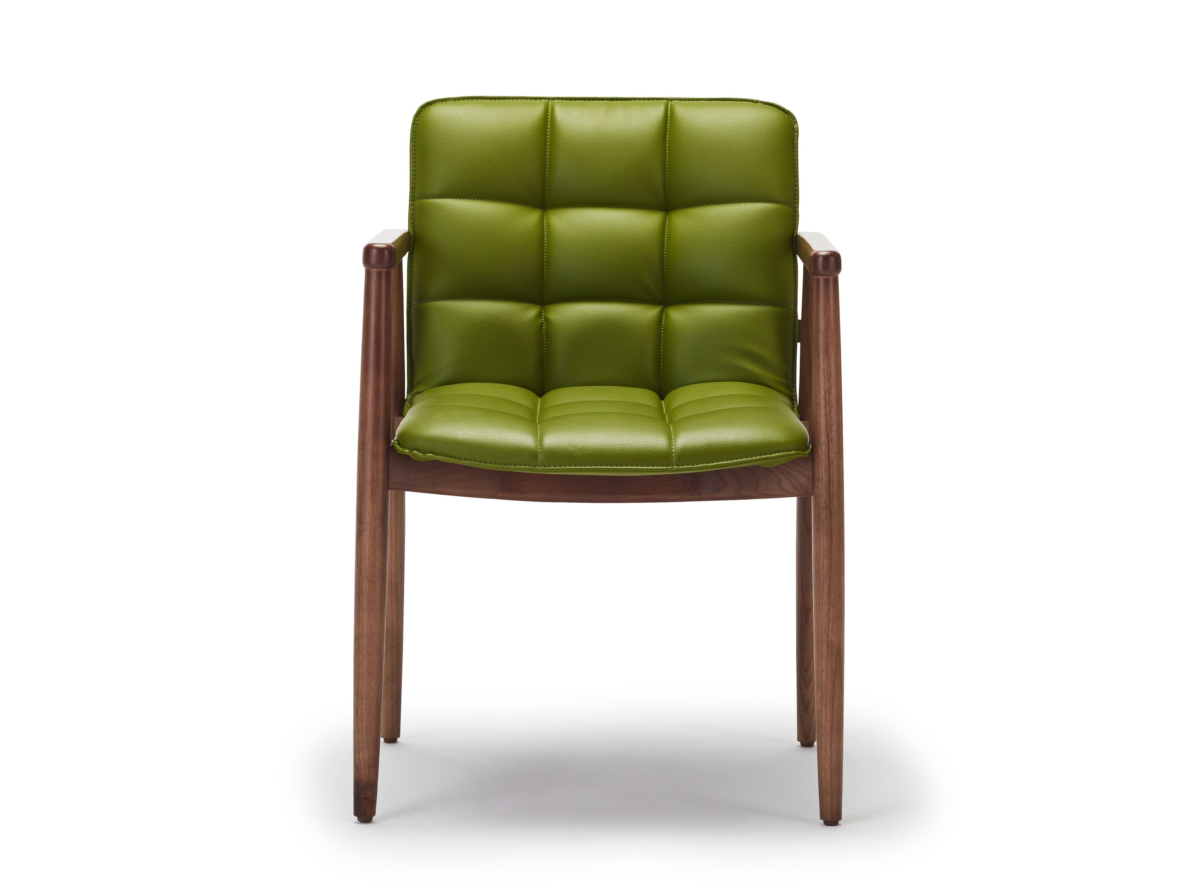 Стул из кожи и ясеня с подлокотниками Papell Design Squarez ARCH-00043972