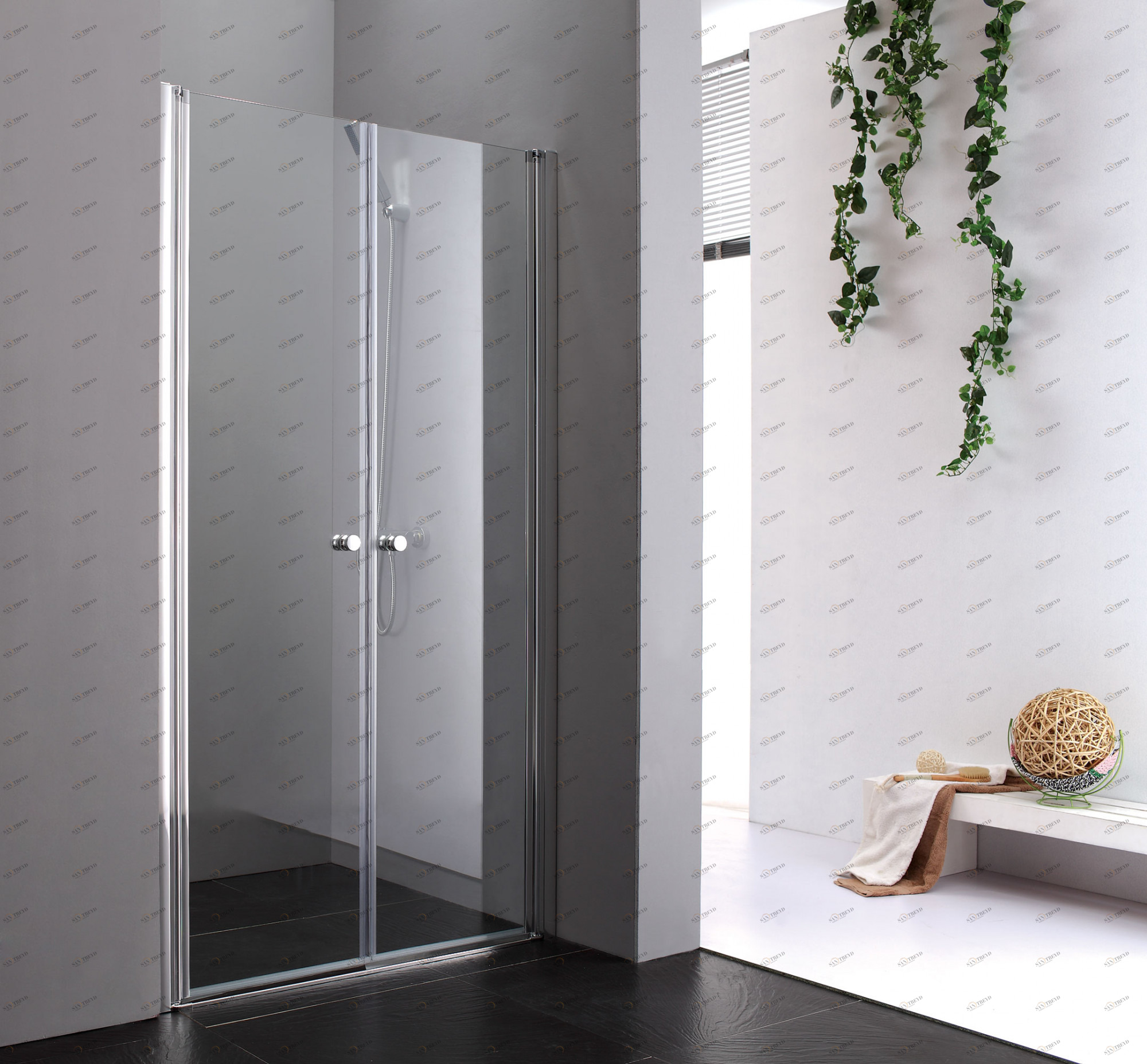 Душевая дверь в нишу CEZARES ELENA-W-B-2-140-C-Cr