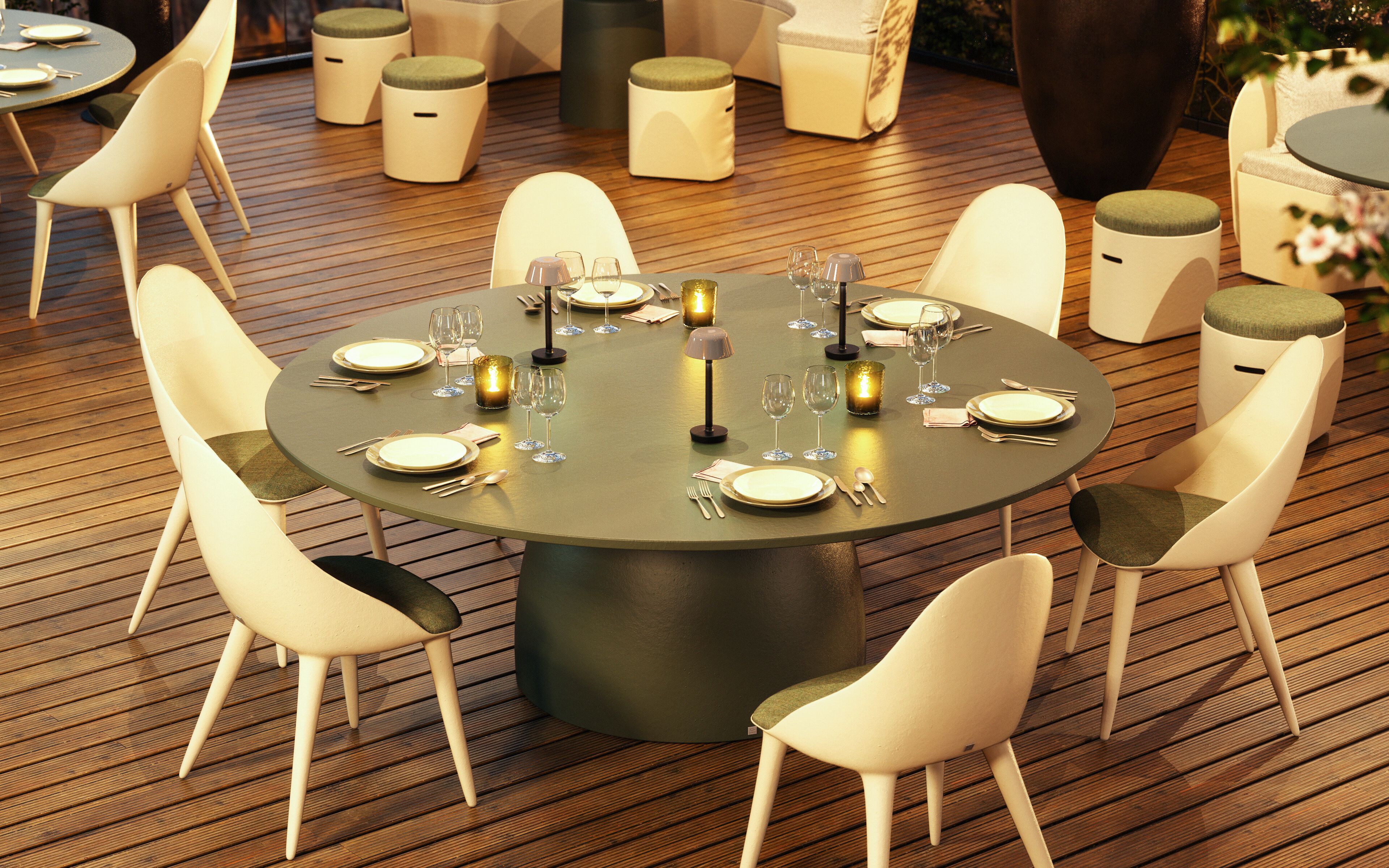 Садовый стул со встроенной подушкой GANSK MÓNACO ARCH-00116735 - Вид №10