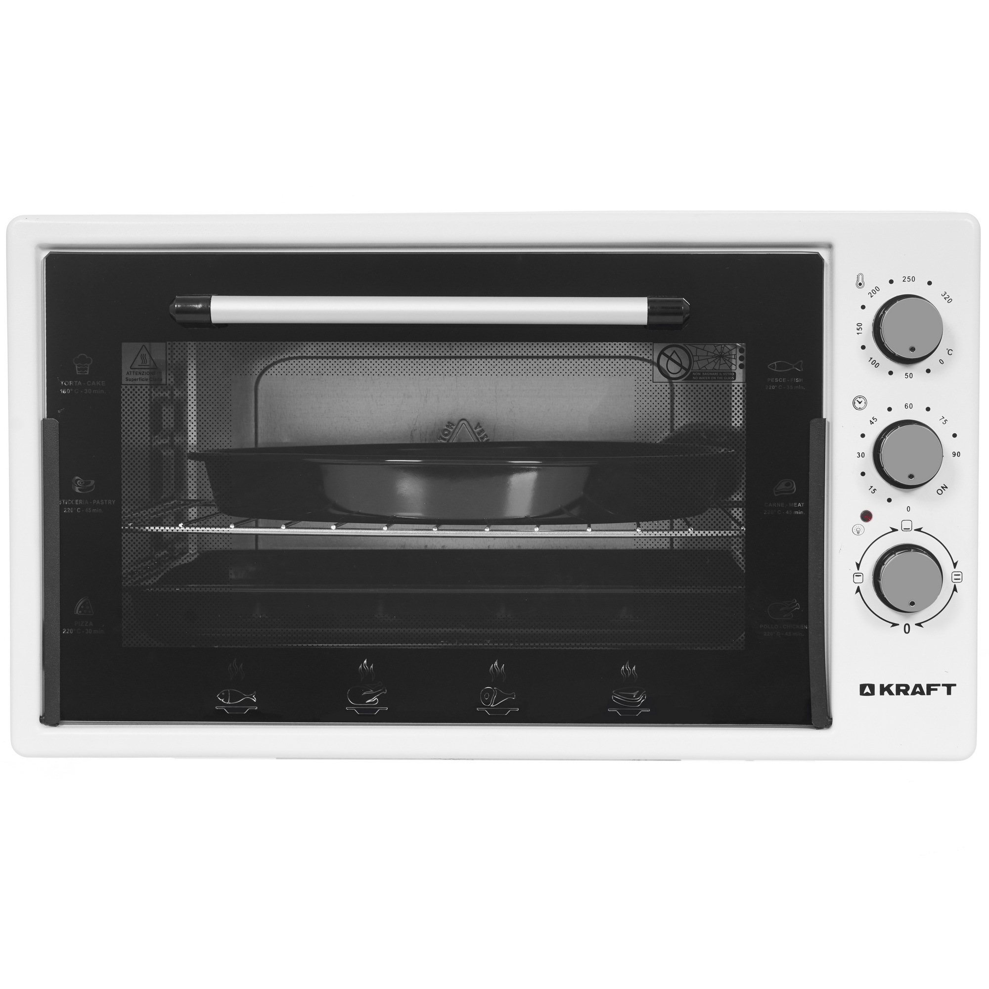 9915650 Мини-печь Kraft KF-MO 4500 W белый STDN-0003596