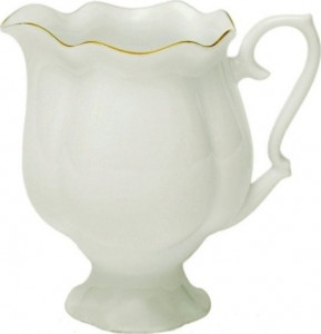 91045 Императорский фарфоровый завод Сливочник "Золотая лента" "Наташа" Фарфор костяной