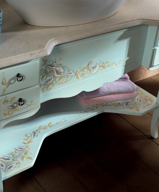 9029 Tifernoit Декорированная композиция для ванной в тонкую полоску Bagno  - Вид №3