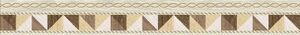 Village Бордюр бежевый микс 6х50