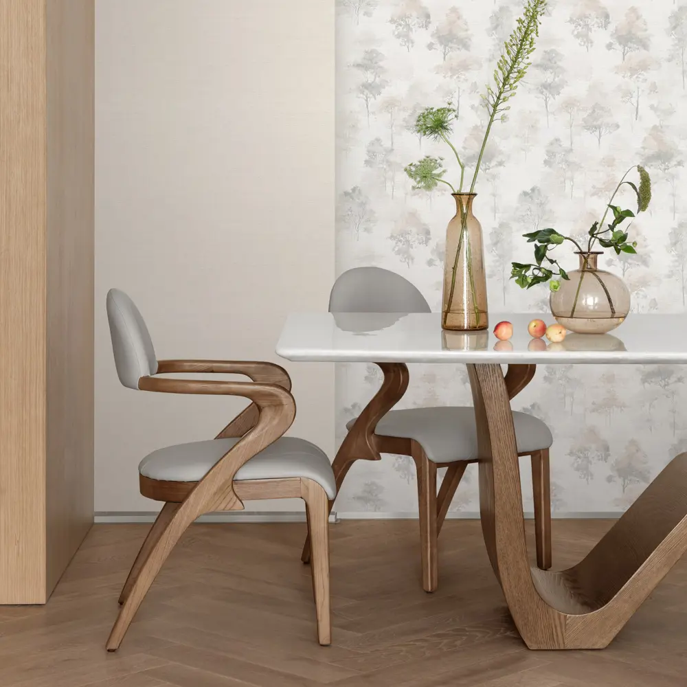 Обои флизелиновые Erismann FD1 серые 1.06 м 12264-37 Forest Dreams STLM-2072038 - Вид №5