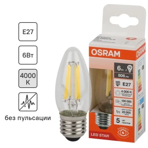 OSRAM Filament LED лампа E27 ретро-дизайн 6Вт теплый белый свет 85306955