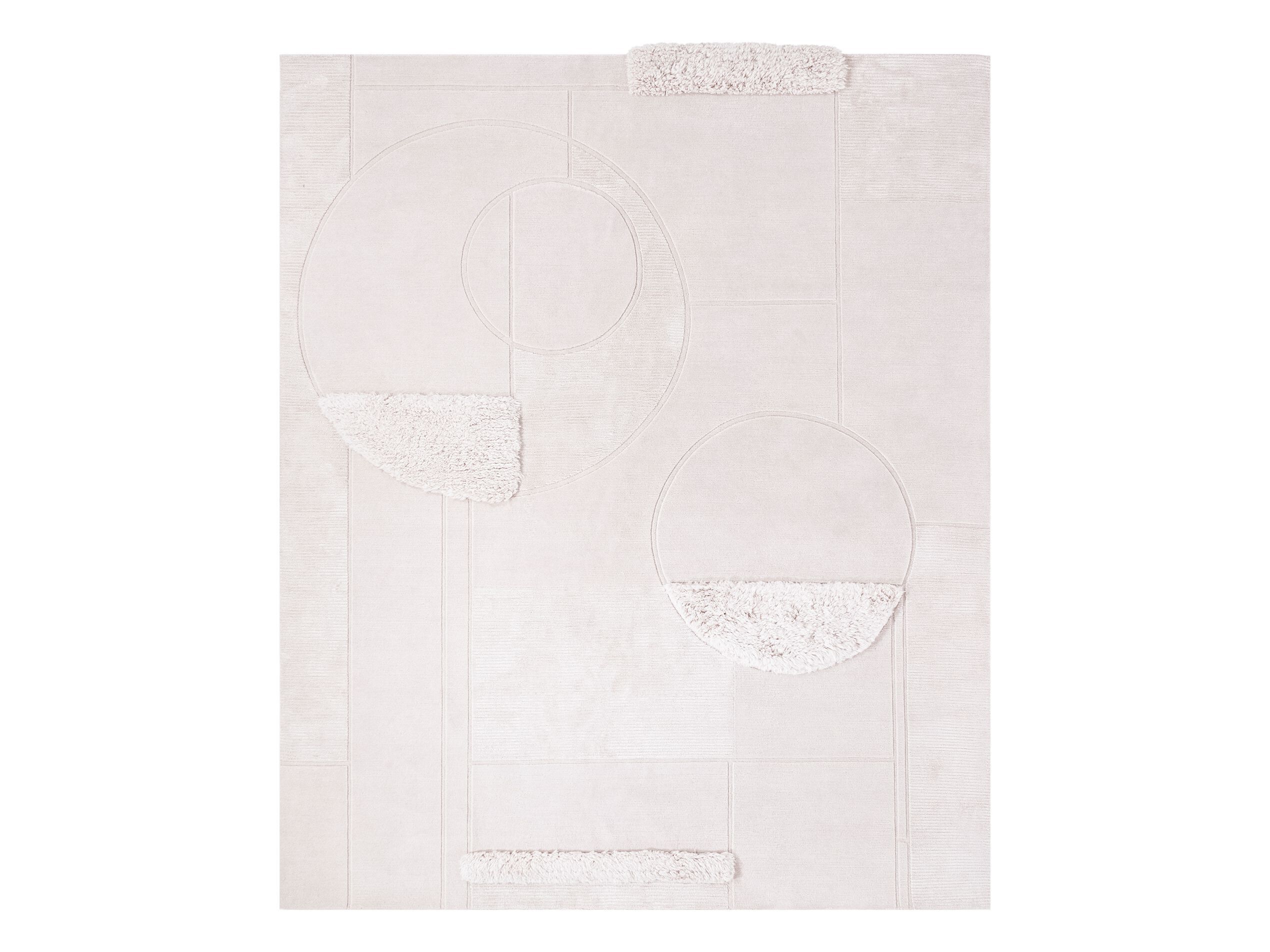 Прямоугольный ковер ручной работы Tapis Rouge абстракция ARCH-00074892