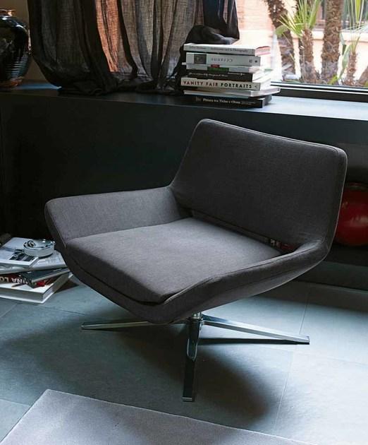 B&B Italia Кресло с обивкой из ткани с 4 спицами Metropolitan sun-id-1478482 - Вид №2