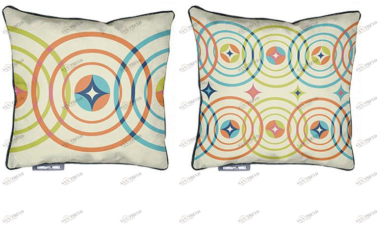 CONCEPTUWALL Подушка из ткани квадратная Bobarnoum sun-id-1392277