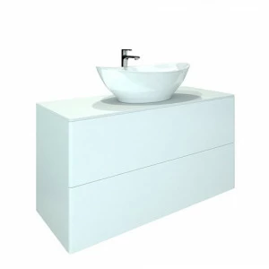 Orange Ot-100TuSTONE+G56 Тумба подвесная Otto c раковиной Гамма 560 Белый