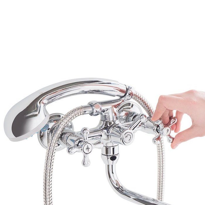 BO270BW4K+W21 MI Milardo Bosfor Смеситель для ванны с длинным изливом Bosfor Россия  - Вид №1