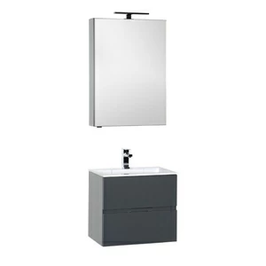 Комплект мебели Aquanet Алвита 60 серый антрацит