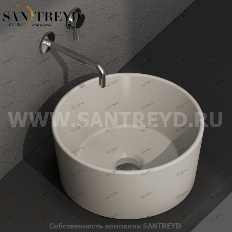 FO035GH Накладная раковина на столешницу  круглая Ceramica Globo 