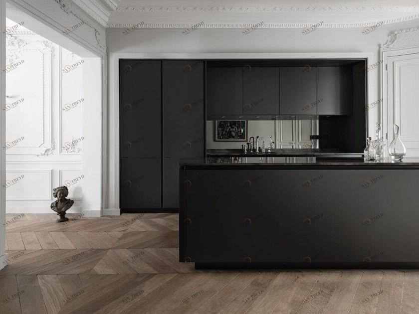 SieMatic Островная кухня с выемкой под лак серый графит sun-id-1363613