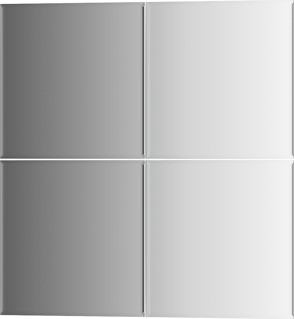 BY 1426 Зеркальная плитка с фацетом 5 mm - комплект 4 шт EVOFORM Refractive