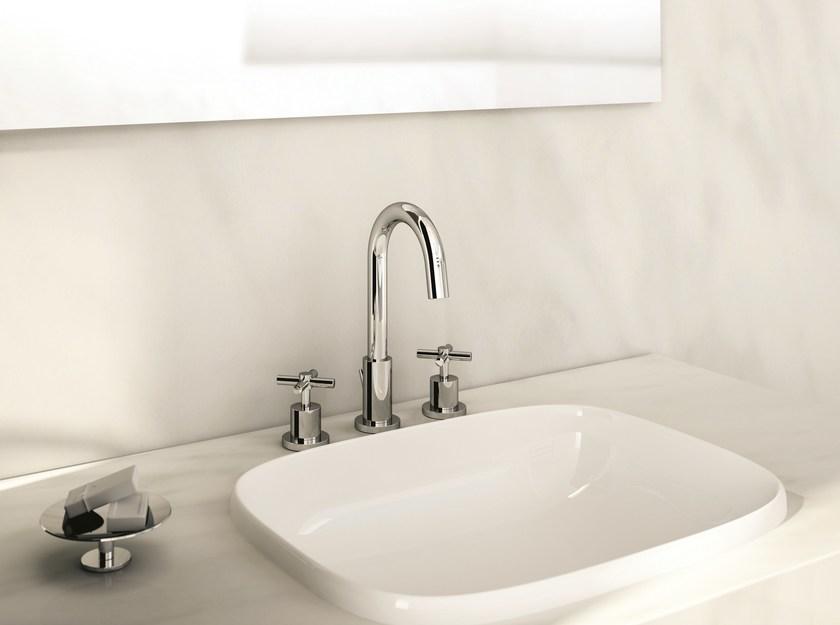 Fir Italia Смеситель для умывальника на 3 отверстия с аэратором Cora 35 3512365 - Вид №2