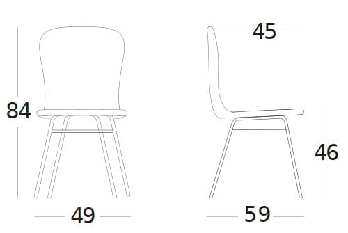 Плетеный и стальной садовый стул без подлокотников Vincent sheppard DAMIEN ARCH-00028704 - Вид №4