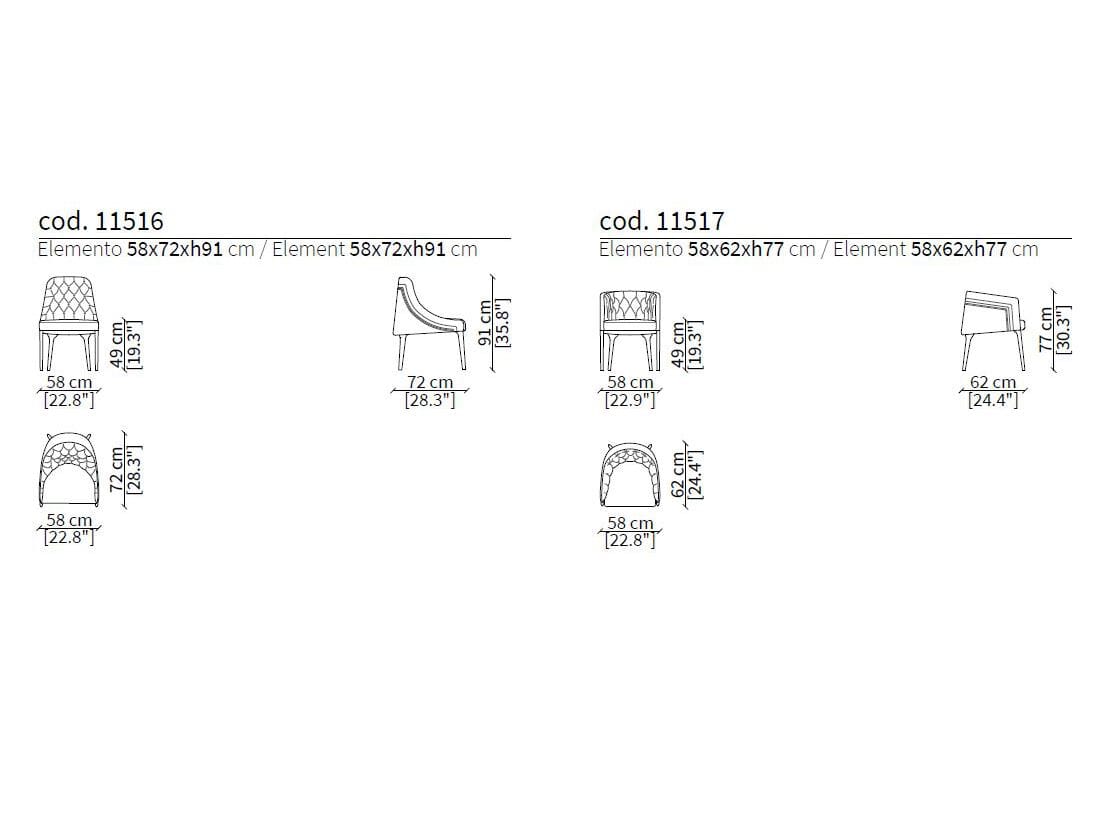 Тканевое кресло Vittoria Frigerio Poggi ARCH-00061091 - Вид №2