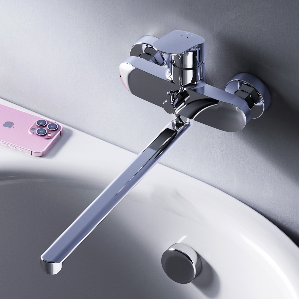 F8090016 смеситель д/ванны/душа излив 350 мм хром шт AM.PM Like