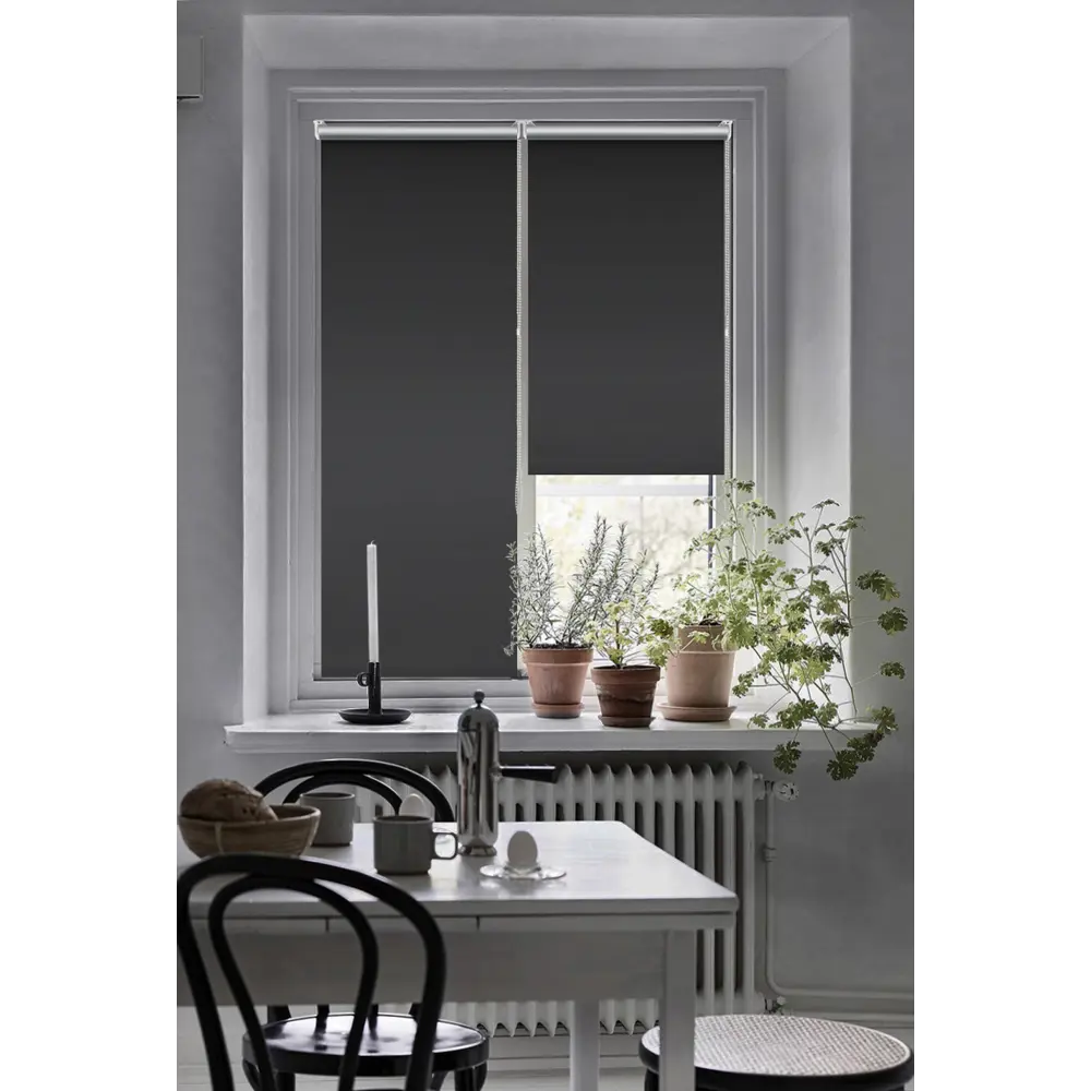 Штора рулонная блэкаут Эскар 55x160 см черная Black 1 BLACKOUT STLM-2086426 - Вид №5