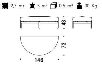 Moroso Пуф в форме полумесяца sun-id-1382229 - Вид №3