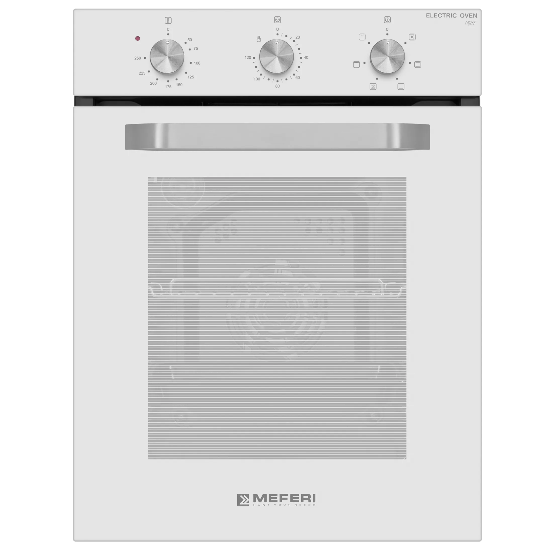 9168812 Электрический духовой шкаф Meferi MEO456WH LIGHT белый STDN-0084654