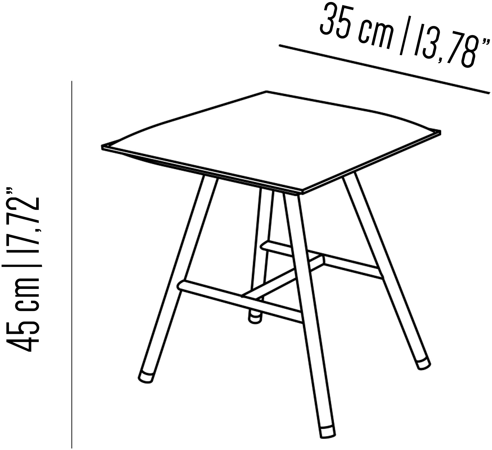 Il Bronzetto Железный табурет с подставкой для ног Soft iron Sir 05 s - Вид №1