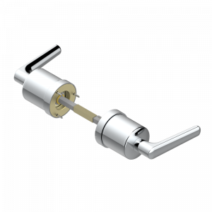G9B-638 Ручка дверная двухсторонняя - 7 мм стержень Thg-paris System métal lisse с рукоятками Хром