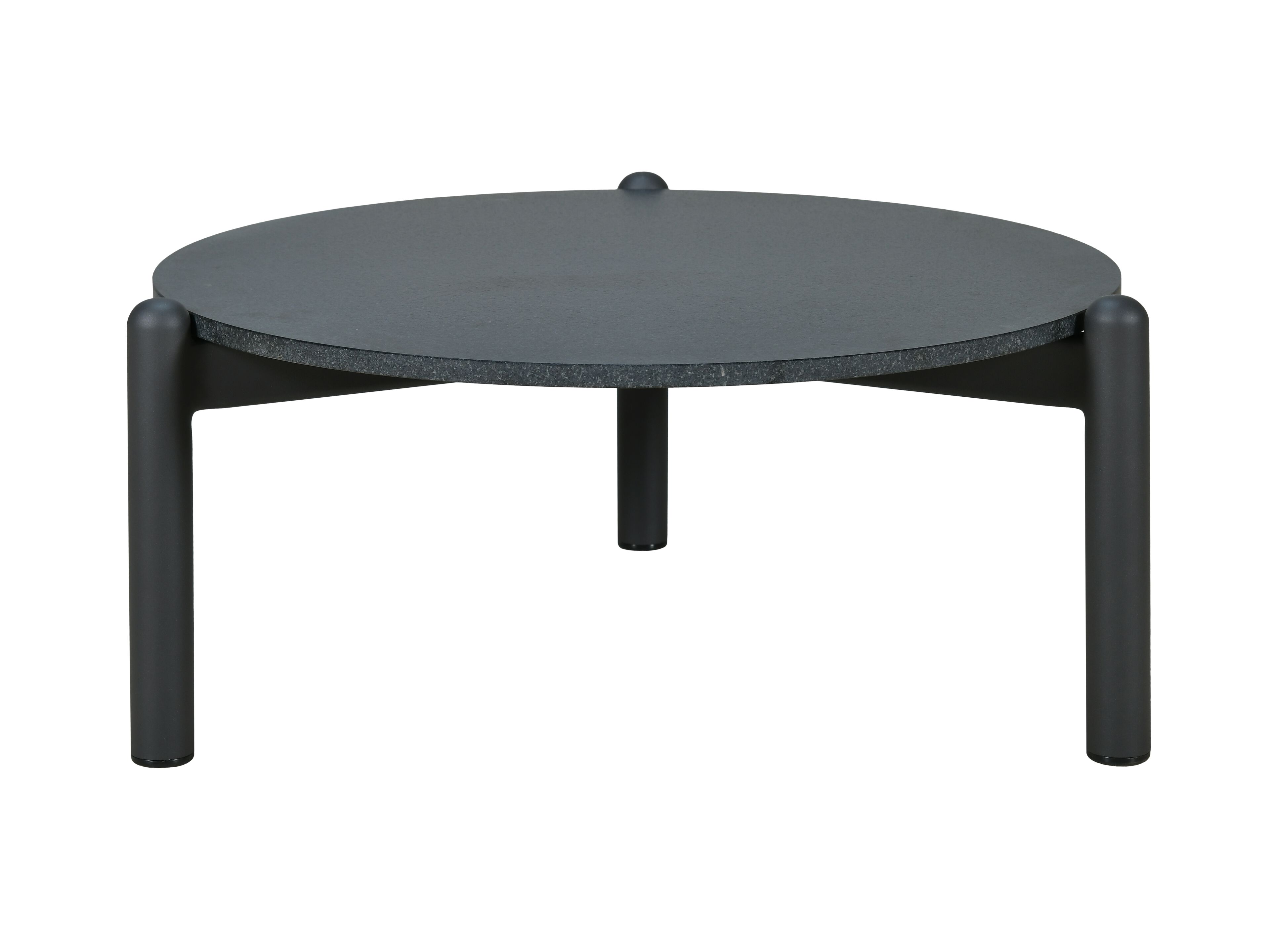 Алюминиевый круглый низкий садовый столик с керамогранитом cbdesign Stylo ARCH-00124193