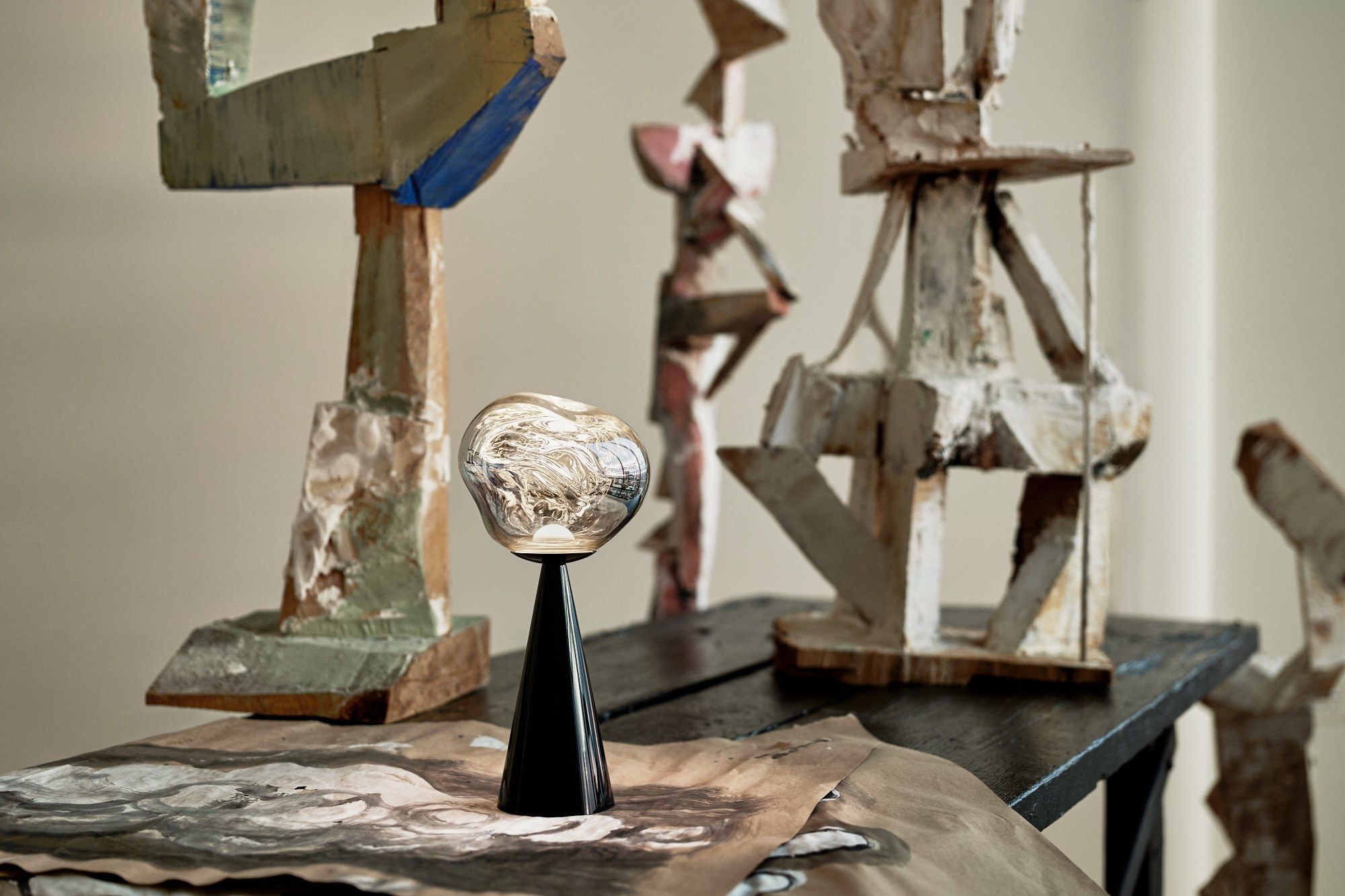 Светодиодная настольная лампа с батарейным питанием Tom Dixon Melt ARCH-00056851 - Вид №18