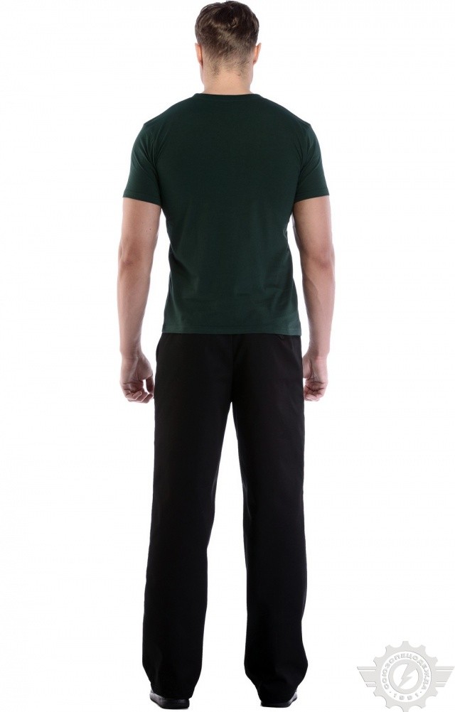 4958311 Футболка темно-зеленая  Одежда для официантов  размер XS (42-44) Спецодежда  - Вид №9