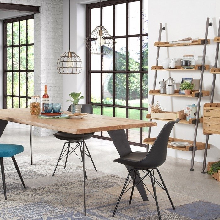 Стул Lars серый с металлическими ножками ткань серый от La Forma LA FORMA  147877 Серый  - Вид №9