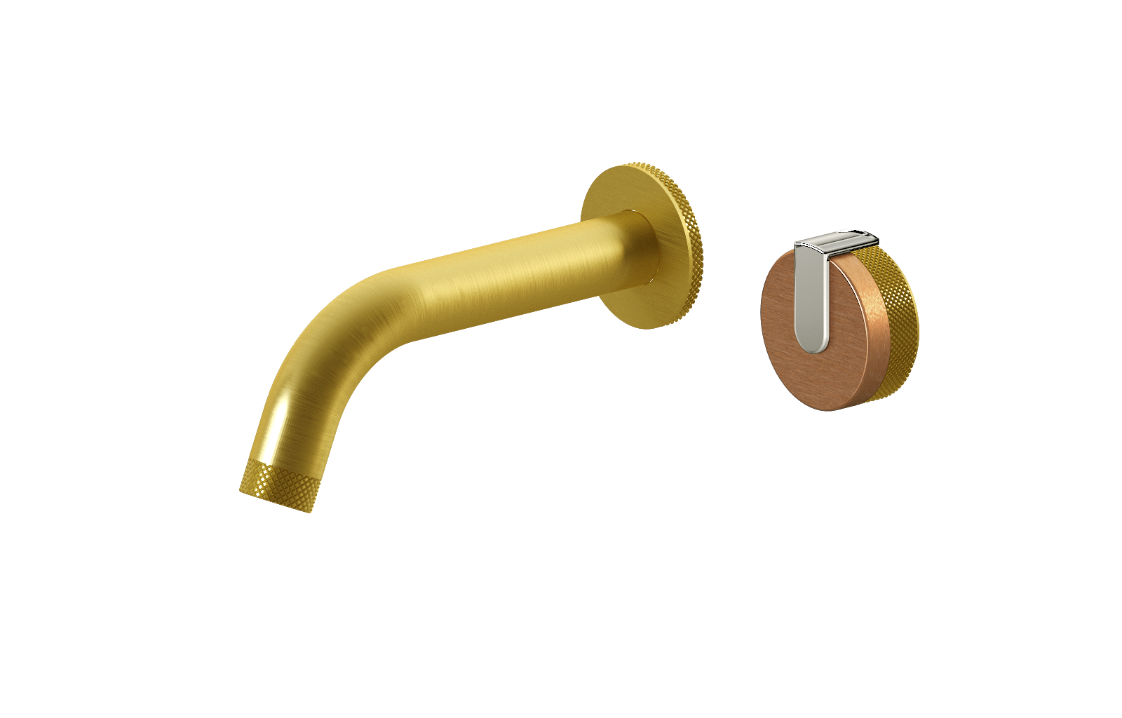 E-11535-R1BRG-L1PC-BB Настенный прогрессивный смеситель скрытого монтажа для раковины GRAFF MOD+