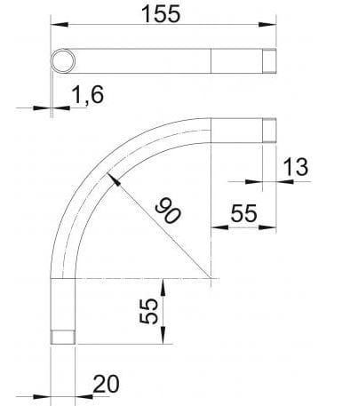 Трубопровод для электрических стальных систем OBO Bettermann BlackLine ARCH-00055349 - Вид №2