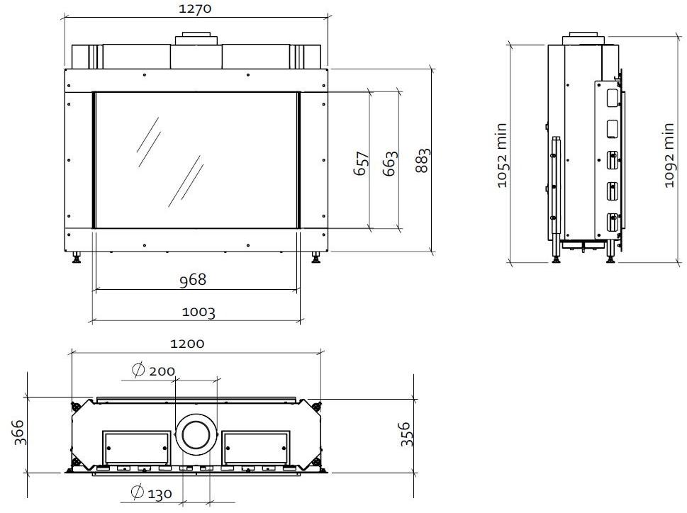 Stûv Закрытый газовый камин с панорамным остеклением Tulp sun-id-1344783 - Вид №1