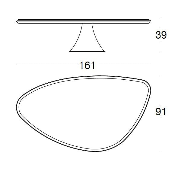 Мраморный журнальный столик для гостиной Longhi Loveluxe 2018-Illusion collection ARCH-00040614 - Вид №2