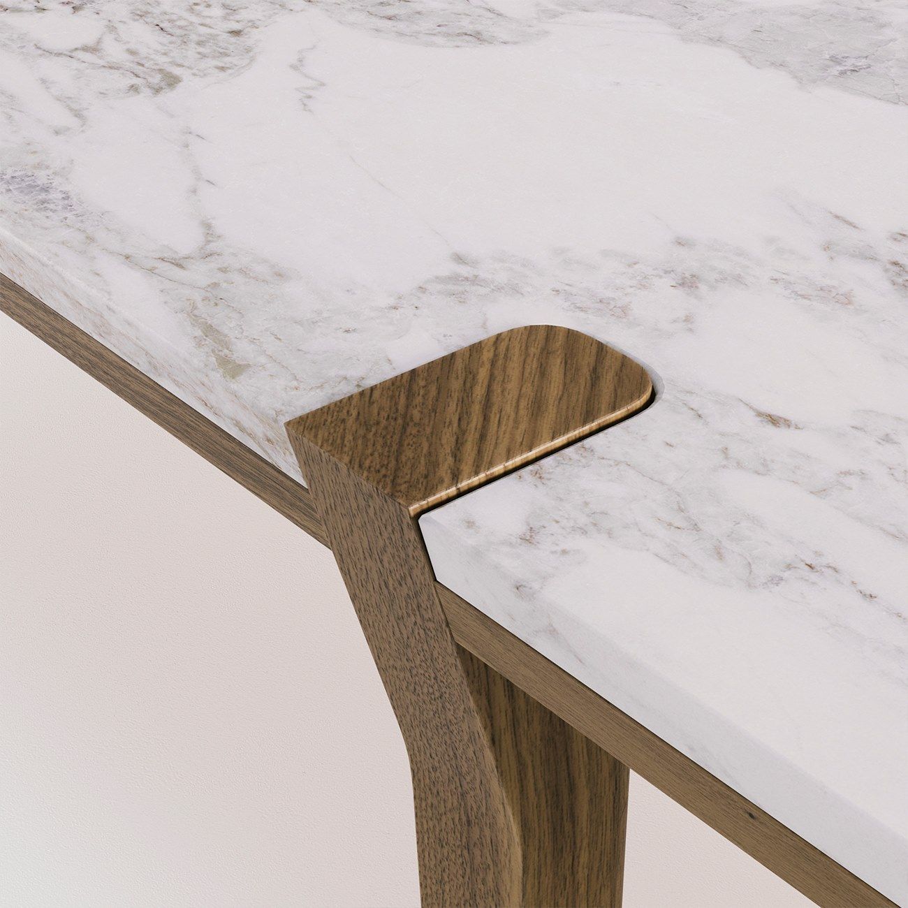 Прямоугольный низкий журнальный столик из мрамора и массива дерева Wewood CORNER ARCH-00069131 - Вид №17