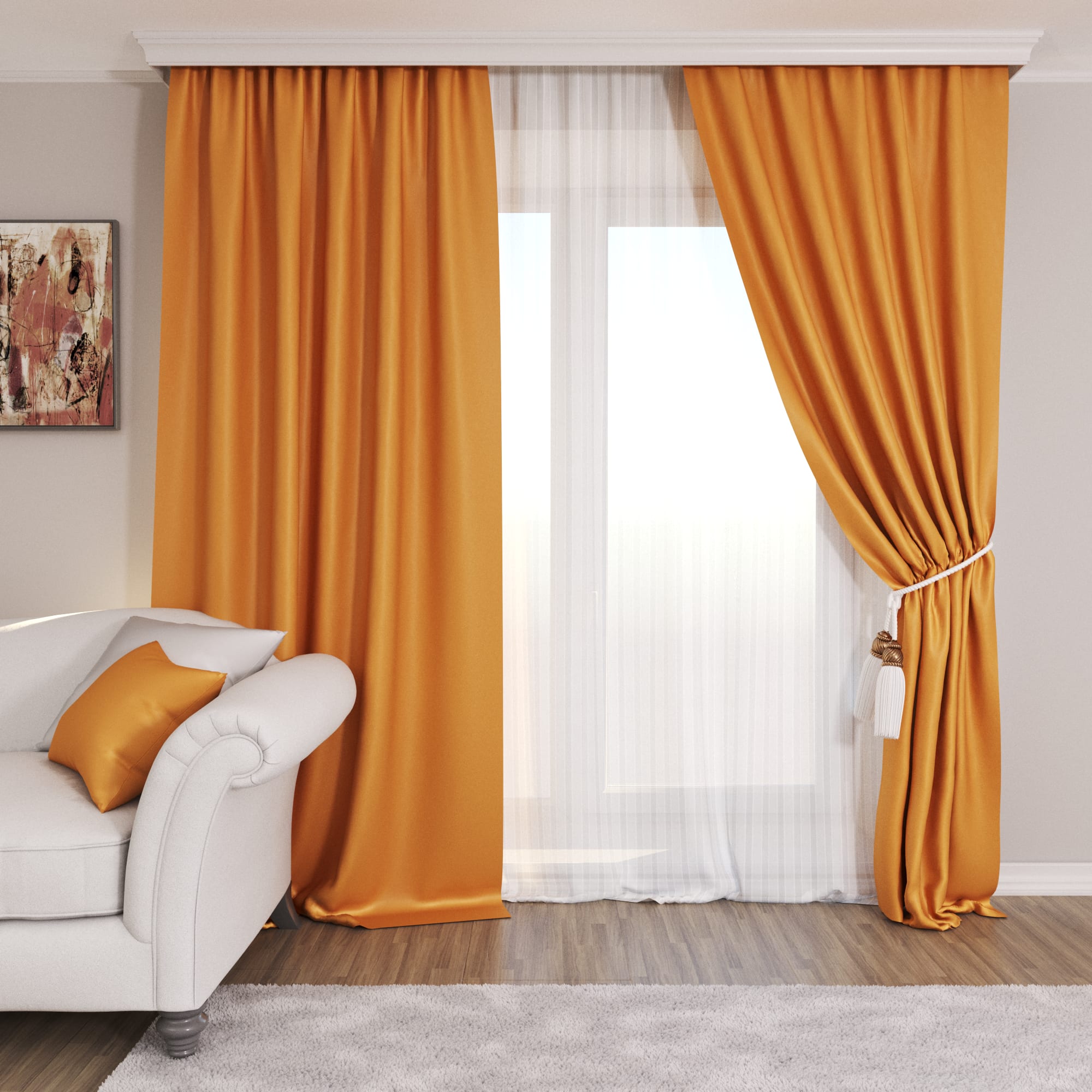 85227616 Штора на ленте Saten 200x260 см Santreyd  - Вид №2