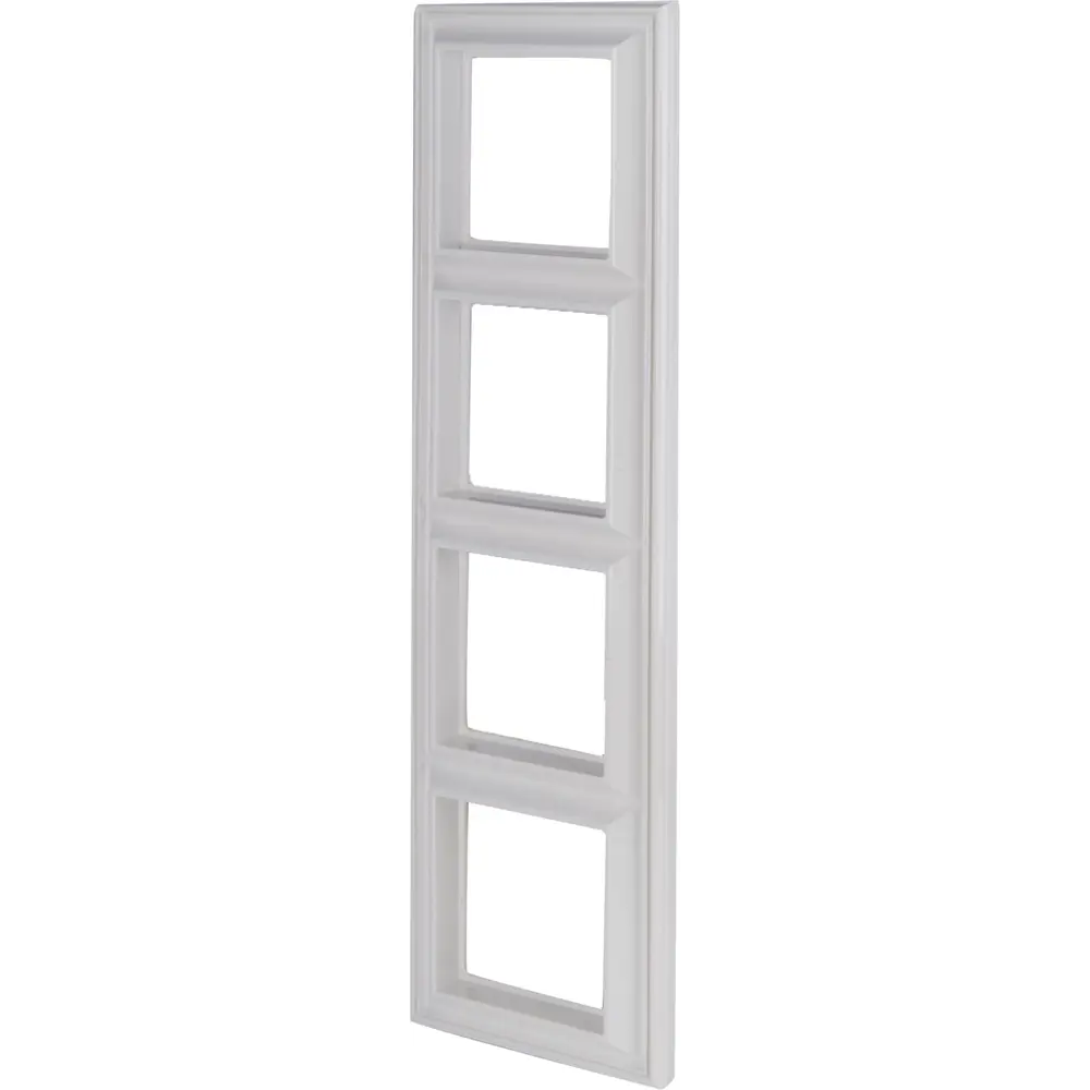 Рамка для розеток и выключателей EcoProfi Design 4 поста цвет белый Santreyd Jung EcoProfi STLM-2181594