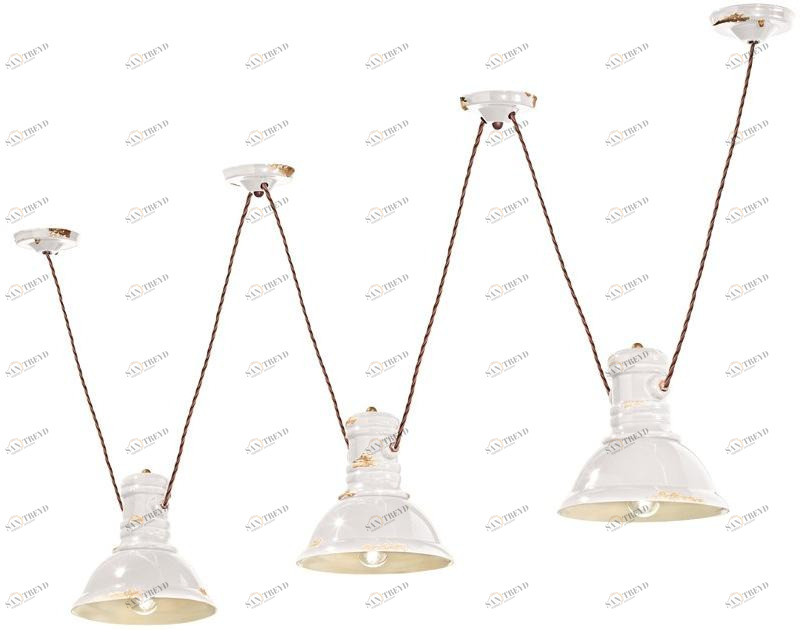 FERROLUCE Керамическая люстра Industrial C1692