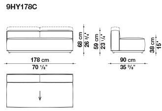 B&B Italia Outdoor Садовый диван из модульной ткани sun-id-1410409 - Вид №13