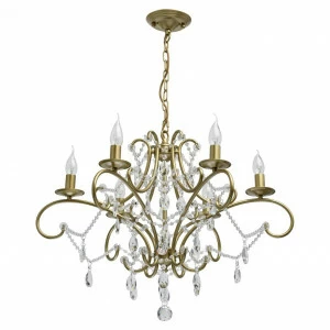 Подвесная люстра MW-Light Адель 10 373014606 MW-LIGHT ДИЗАЙНЕРСКИЕ, АДЕЛЬ 10 182180 Золотой