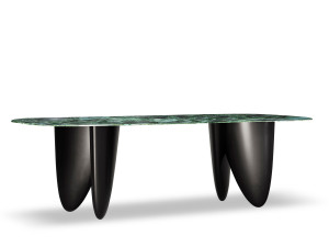 Прямоугольный мраморный обеденный стол