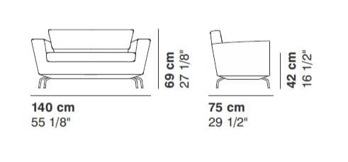 Ткань диван La Cividina Serie_50 ARCH-00055258 - Вид №5