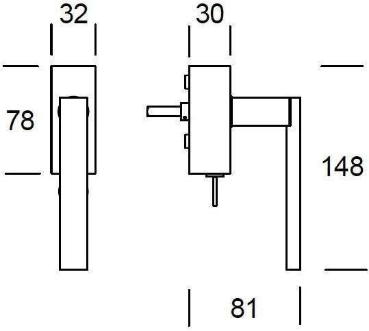 Reguitti Оконная ручка dk с замком на розетке Phoenix Aq01dkt8158 - Вид №2