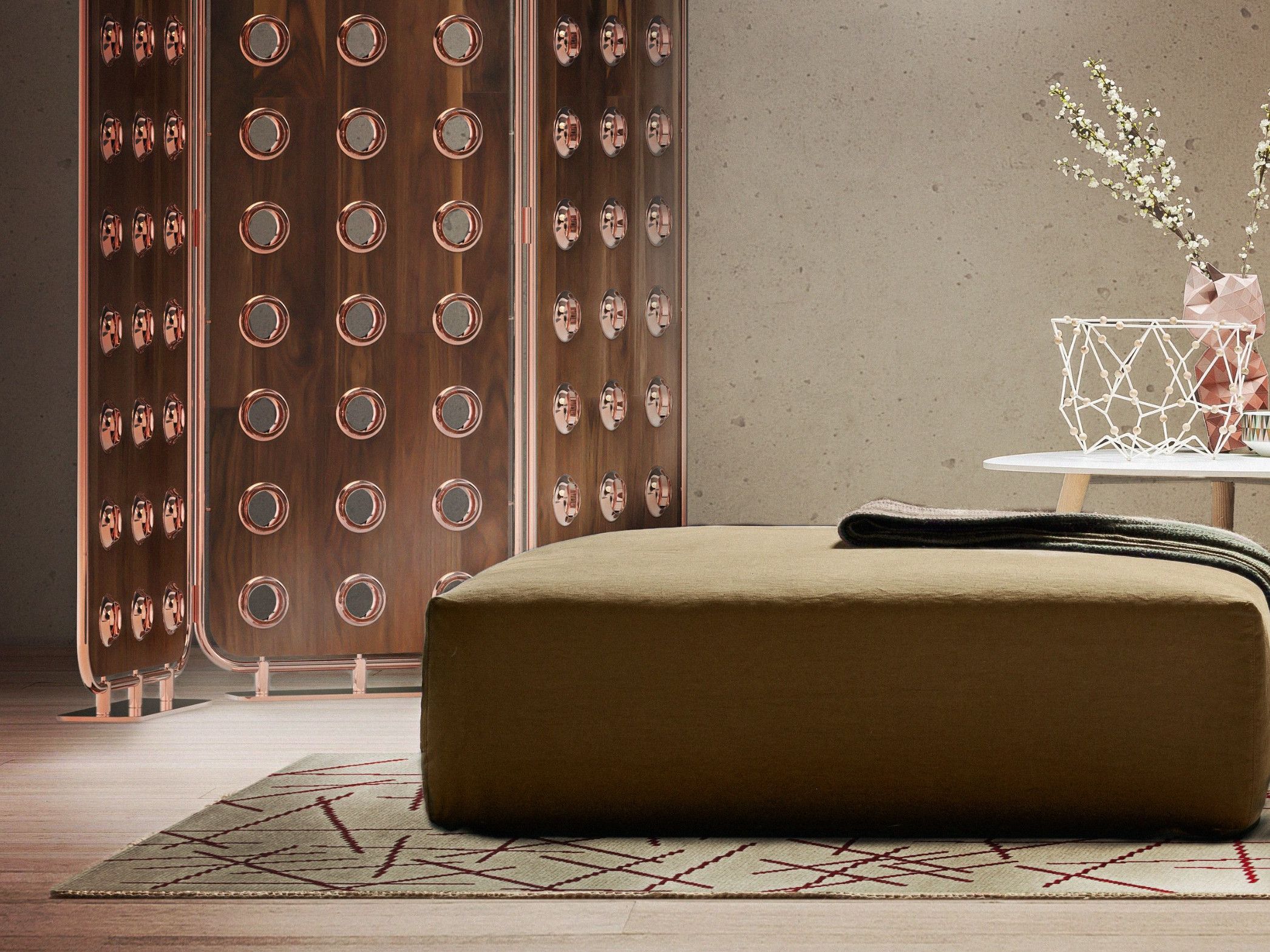 Прямоугольный ковер ручной работы из шерсти Essential Home POLANSKI ARCH-00039755 - Вид №3