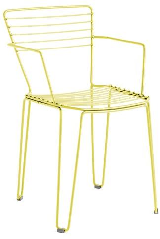 iSimar Садовый стул из оцинкованной стали с подлокотниками Menorca 8035 - Вид №2