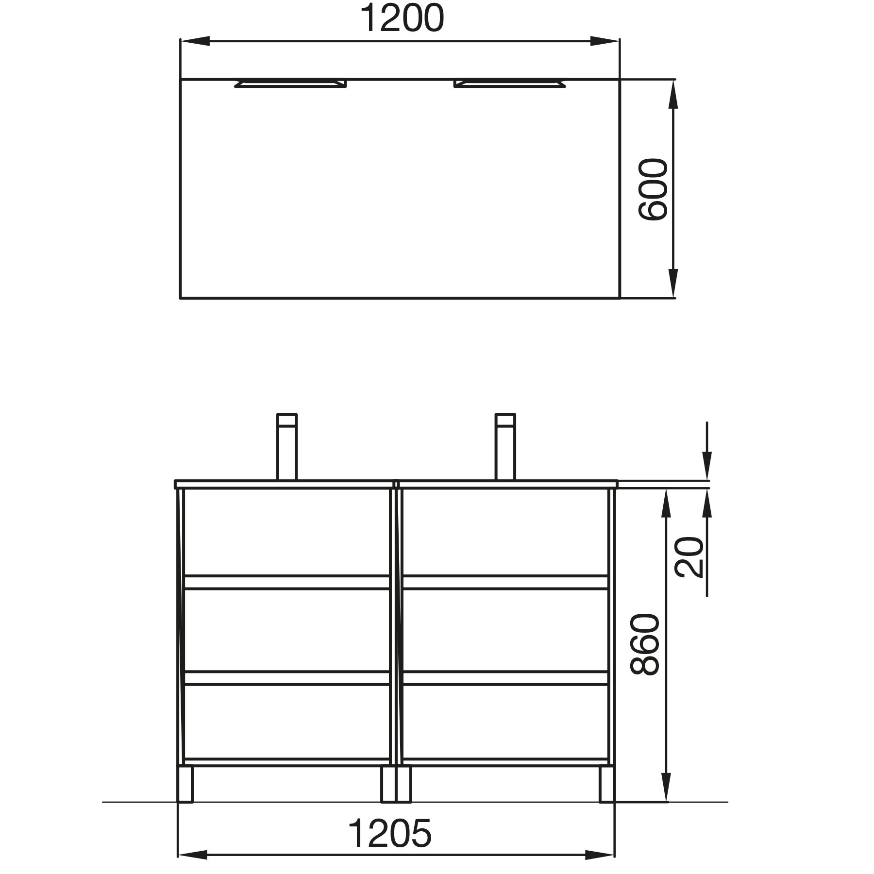 85149 SALGAR Комплект мебели для ванной ARENYS 1200 OAK CALEDONIA + Раковина + Зеркало + Свет Дуб Каледония - Вид №1